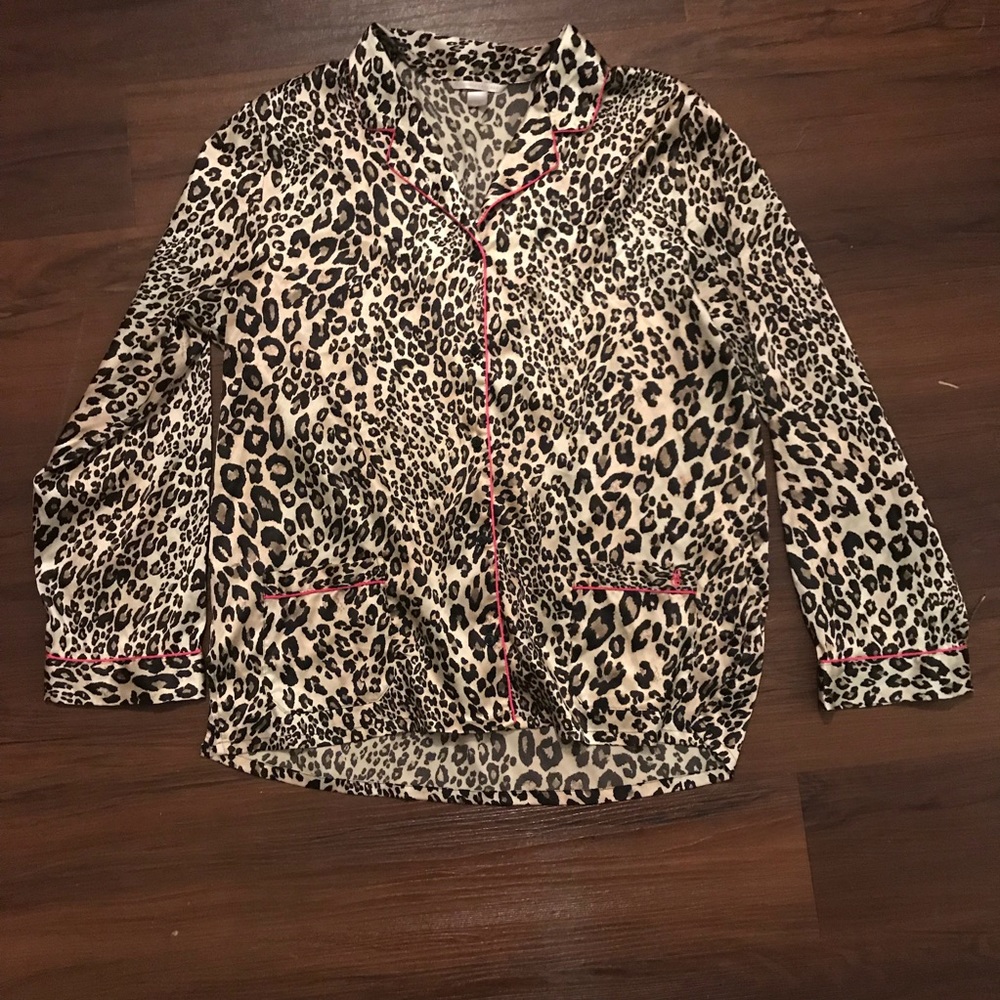 Leopard Satin PJ Set